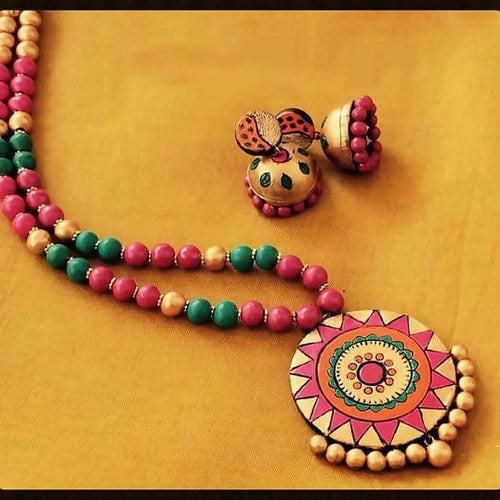 terracotta necklace